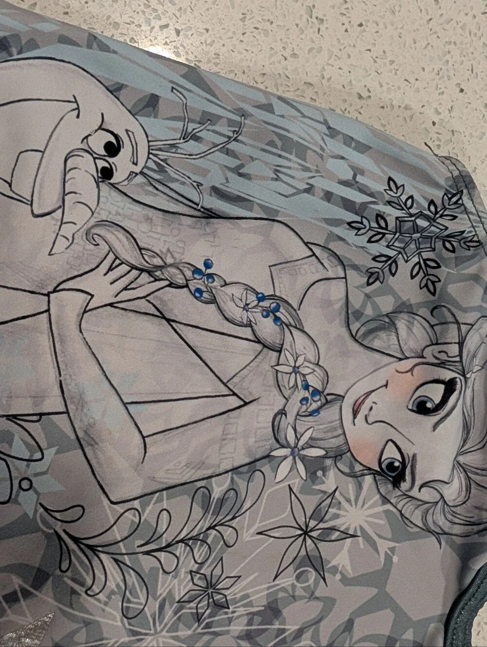 DISNEY Frozen GK Elite Gymnastics Dance Leotard CL Large Christmas Theme OLAF